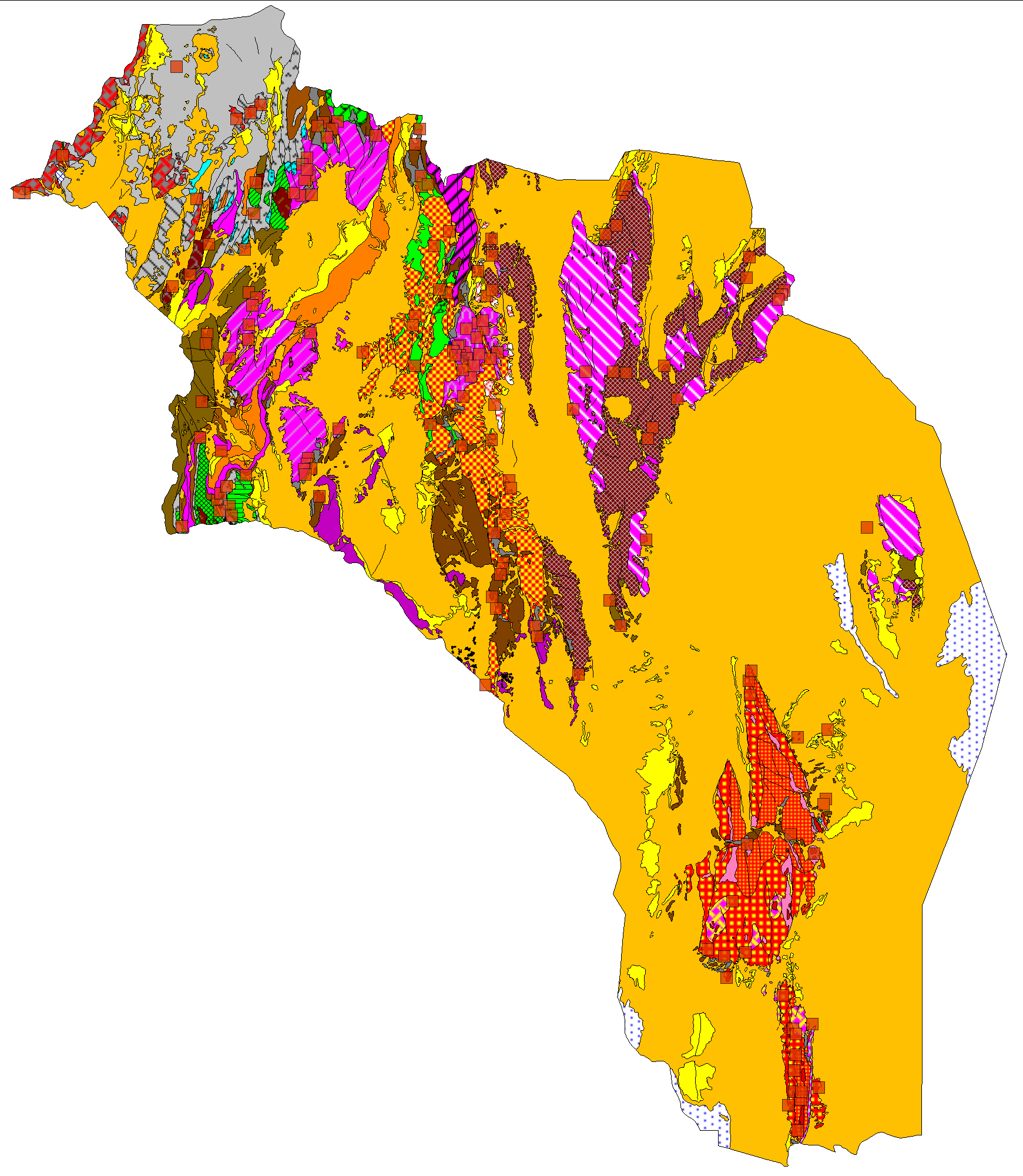 Argentina La Rioja Mapa Geologico
